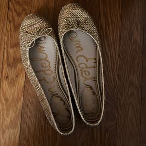 Sam Edelman gold flats
